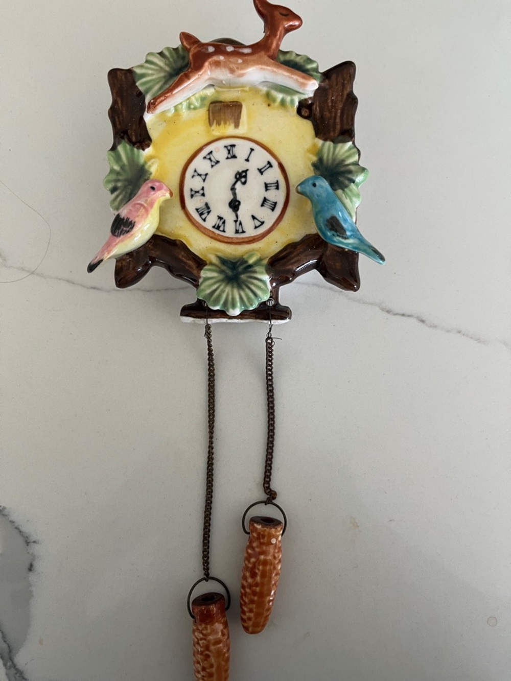 Vintage cuckoo clock wall vase